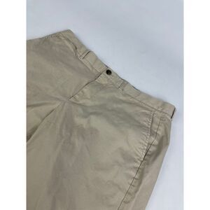 Men's Brooks Brothers Khaki Shorts 38 Cotton Chino Beige Stretch 10" Inseam READ